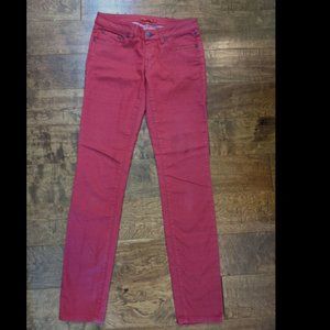 PrAna Kara Straight Leg Cranberry Red Jeans Sz. 2 / 26